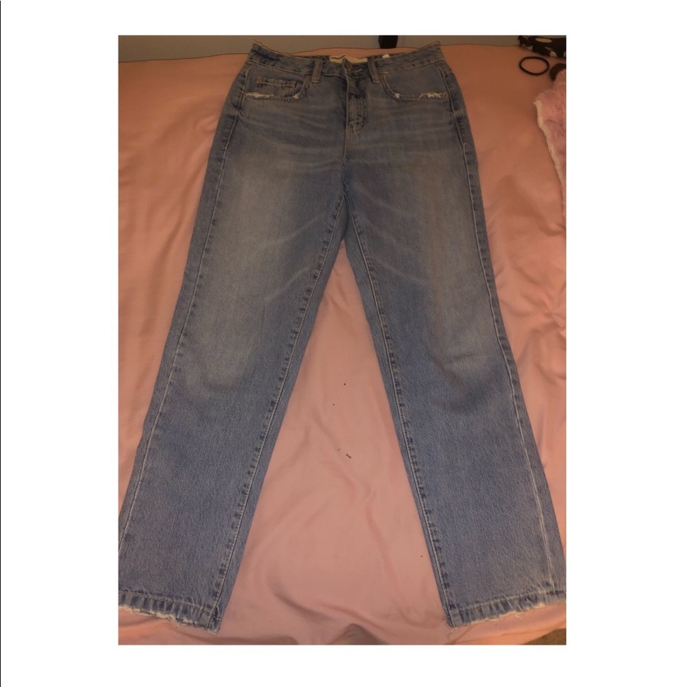 garage mom jeans light wash